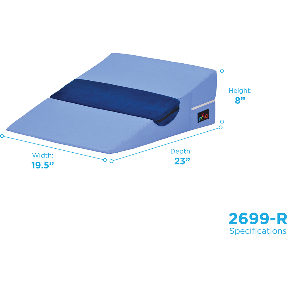 BED WEDGE W/ HALF ROLL PILLOW